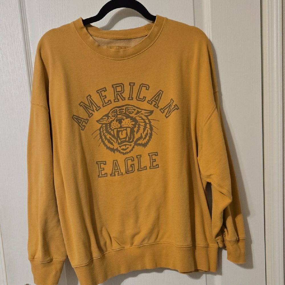 American Eagle Outfitters Men's Golden Crewneck Sweater